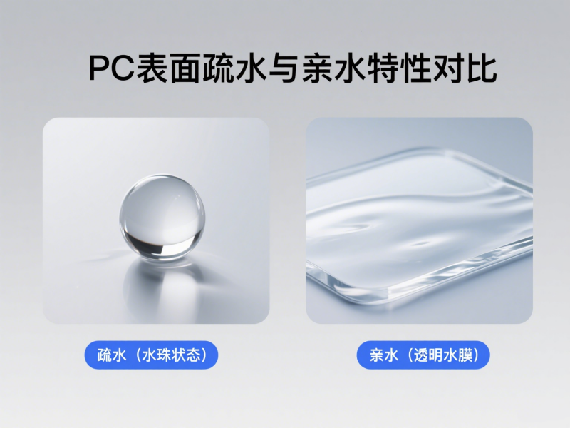 普通PC VS 亲水性PC